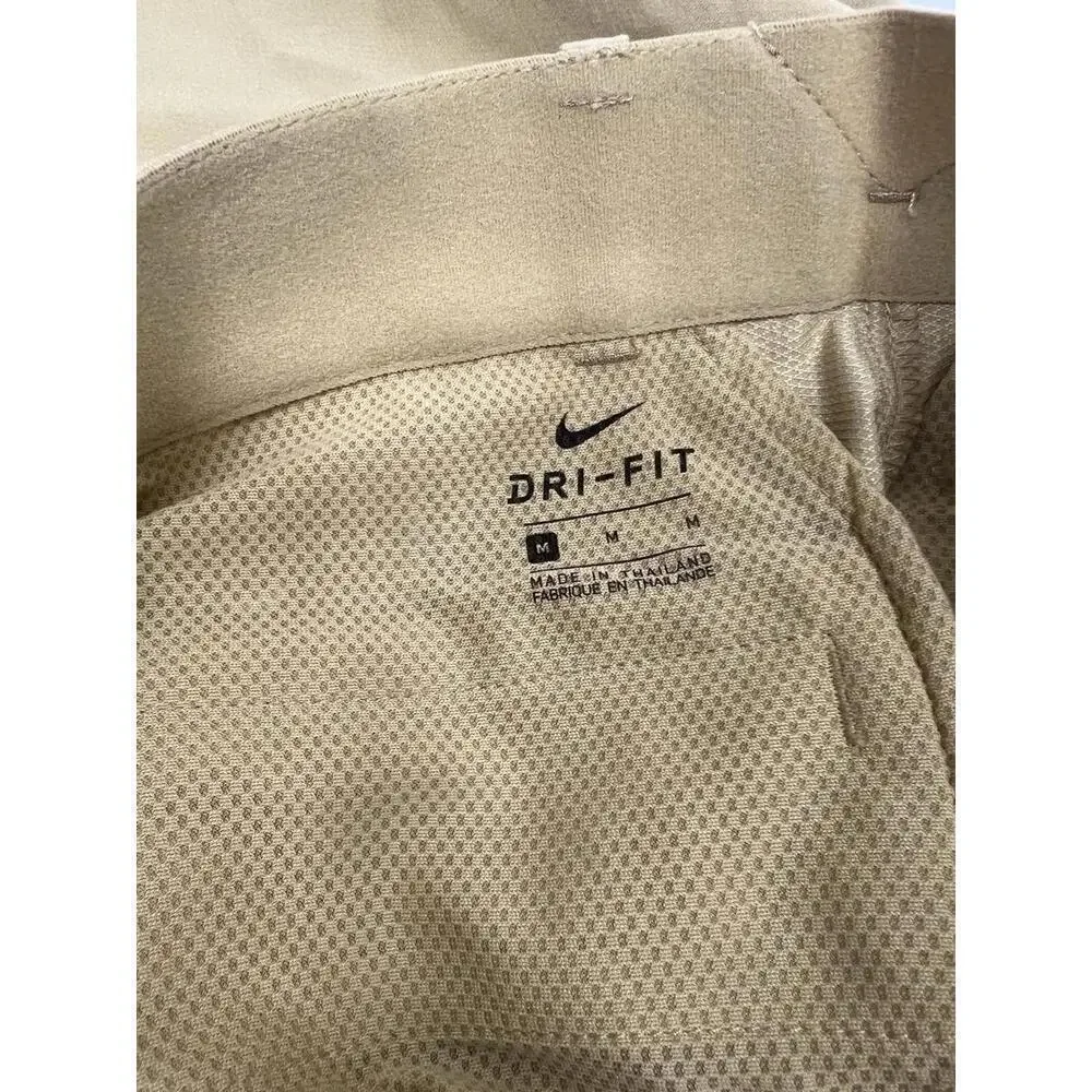 Nike Youth Sz Med Tan/Gold Golf Flex Performance Chinos Shorts NWT